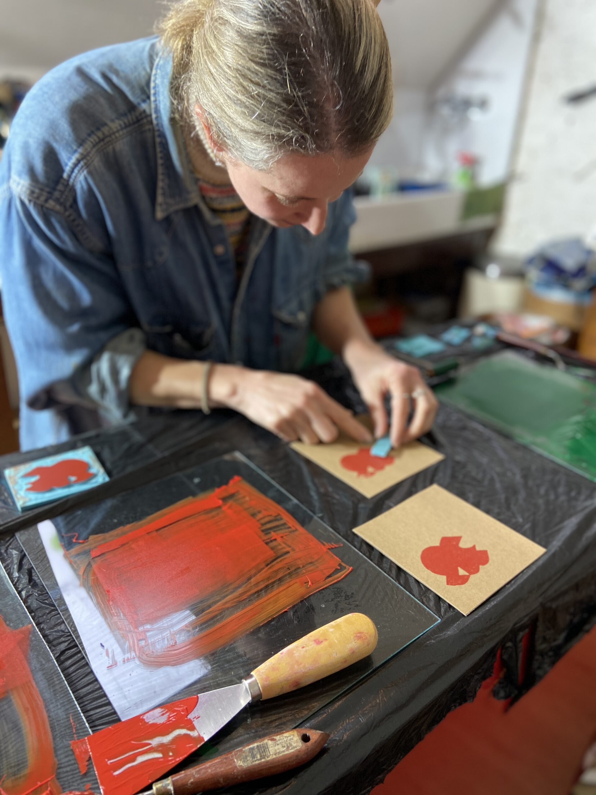 workshop lino drukken